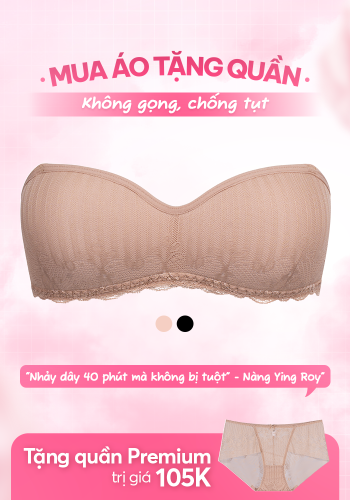 Áo Ngực LOC PREMIUM Quây Ngang Không Gọng Mút Liền  -  Thạch Vani 