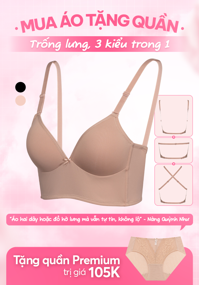 Áo Ngực LOC PREMIUM Trống Lưng Thun Lạnh  -  Da 