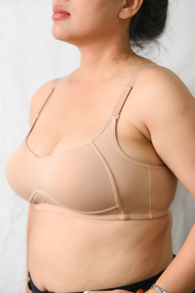 Áo Ngực LOC PREMIUM Bigsize Định Hình Không Gọng Trơn - Đen