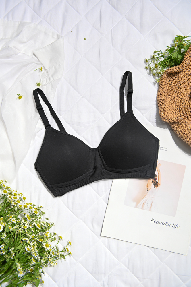 Áo Ngực LOC Không Gọng Cotton Basic  -  Đen 