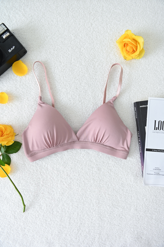 Áo Ngực LOC Basic Cotton Thun Lạnh  -  Hồng 
