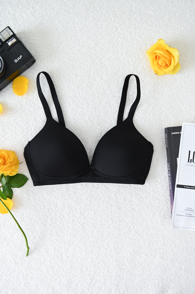 Áo Ngực LOC PREMIUM Basic Thun Lạnh  -  Đen 