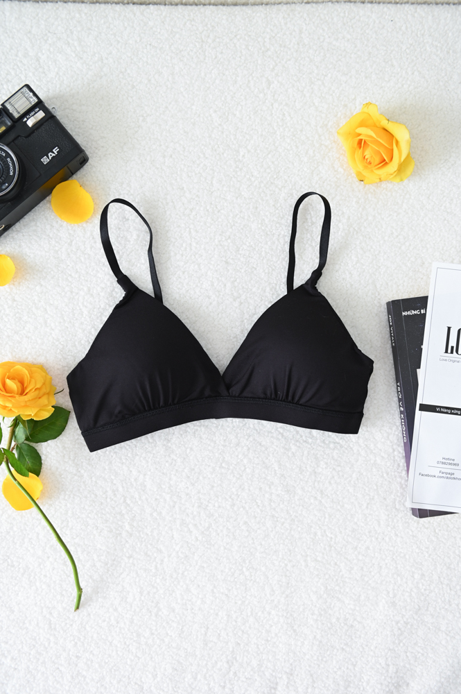 Áo Ngực LOC Basic Cotton Thun Lạnh  -  Đen 