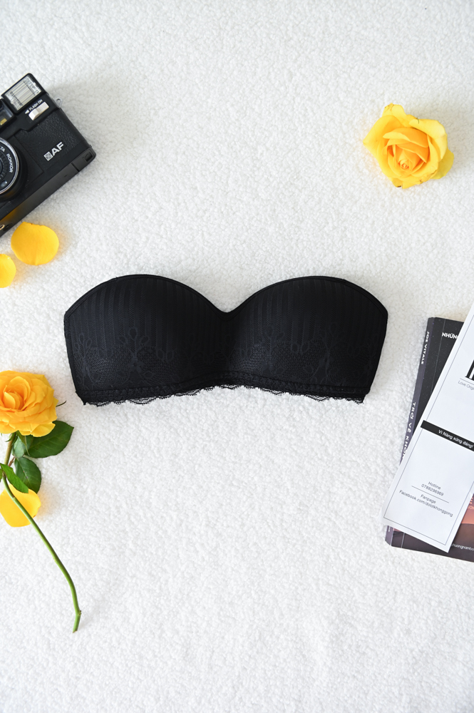 Áo Ngực LOC PREMIUM Quây Ngang Không Gọng Mút Liền  -  Huyền Thạch 