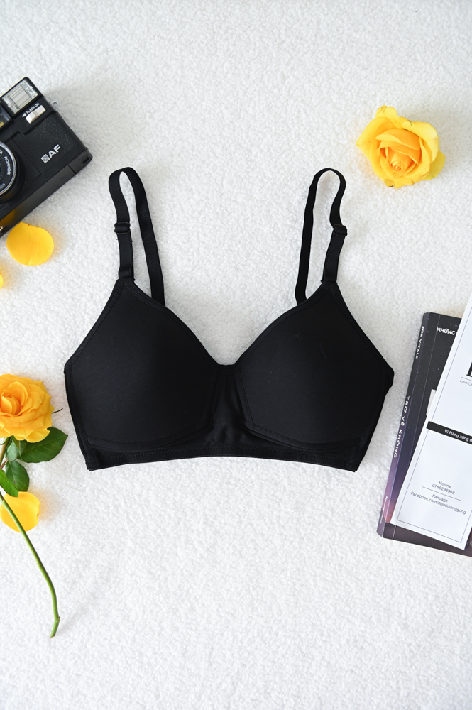 Áo Ngực LOC Không Gọng Cotton Basic  -  Đen 