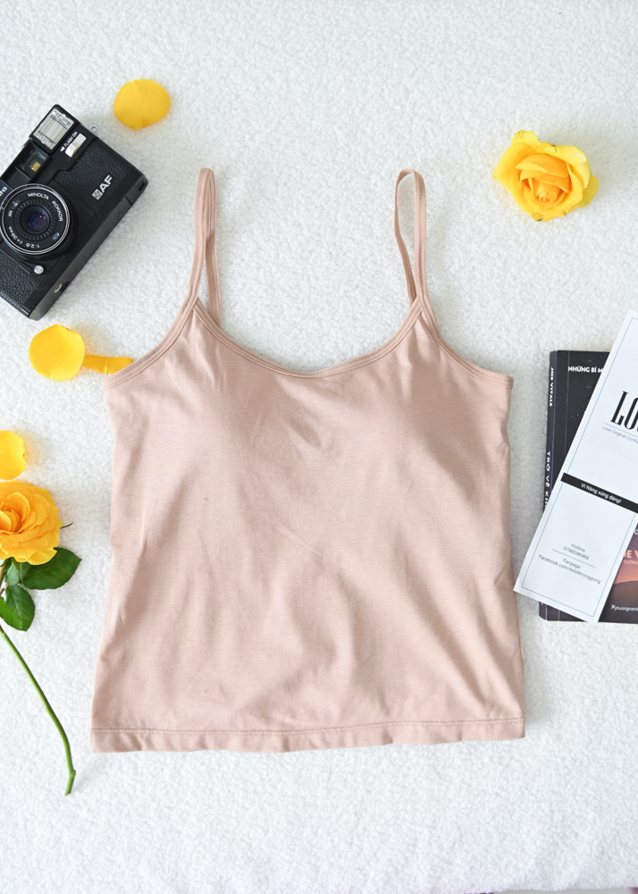 Áo Thun 2 dây LOC Có Mút Ngực  -  Da 