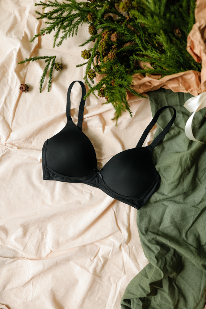 Áo Ngực LOC PREMIUM Basic Thun Lạnh  -  Đen 