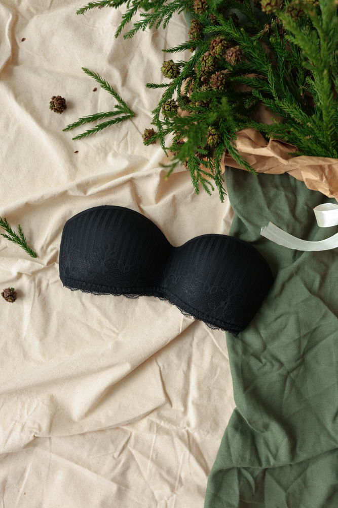 Áo Ngực LOC PREMIUM Quây Ngang Không Gọng Mút Liền  -  Huyền Thạch 