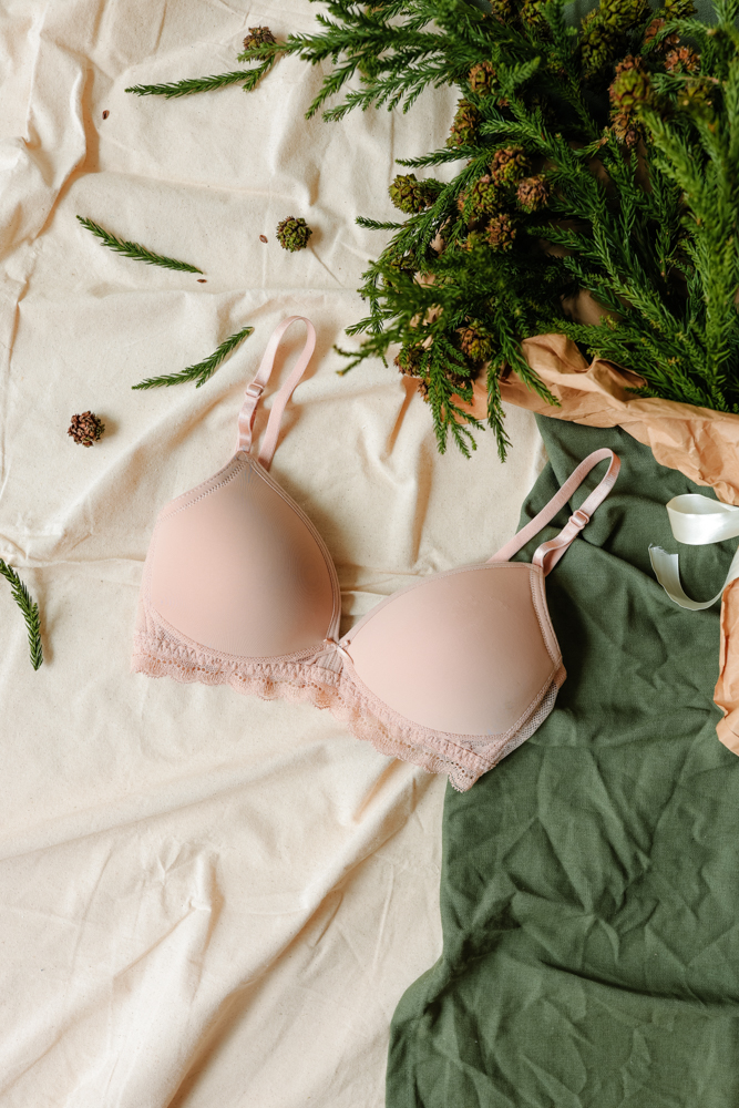 Áo Ngực LOC PREMIUM Bọc Cup Trơn Hoa Lâm  -  Da 