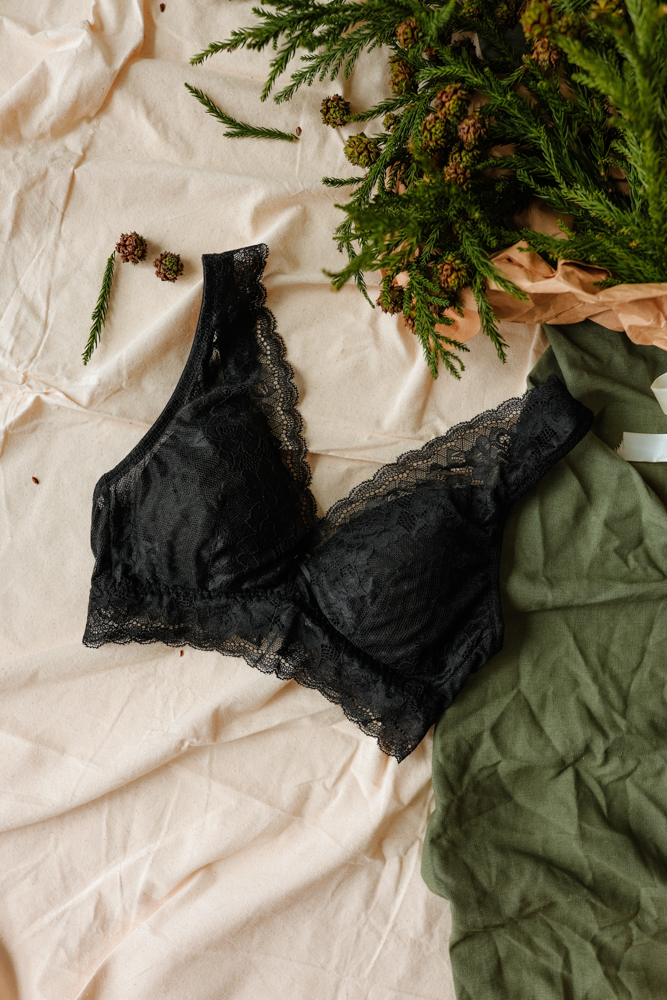 Áo Ngực LOC PREMIUM Cúp Tháp Hoa Lâm  -  Đen 