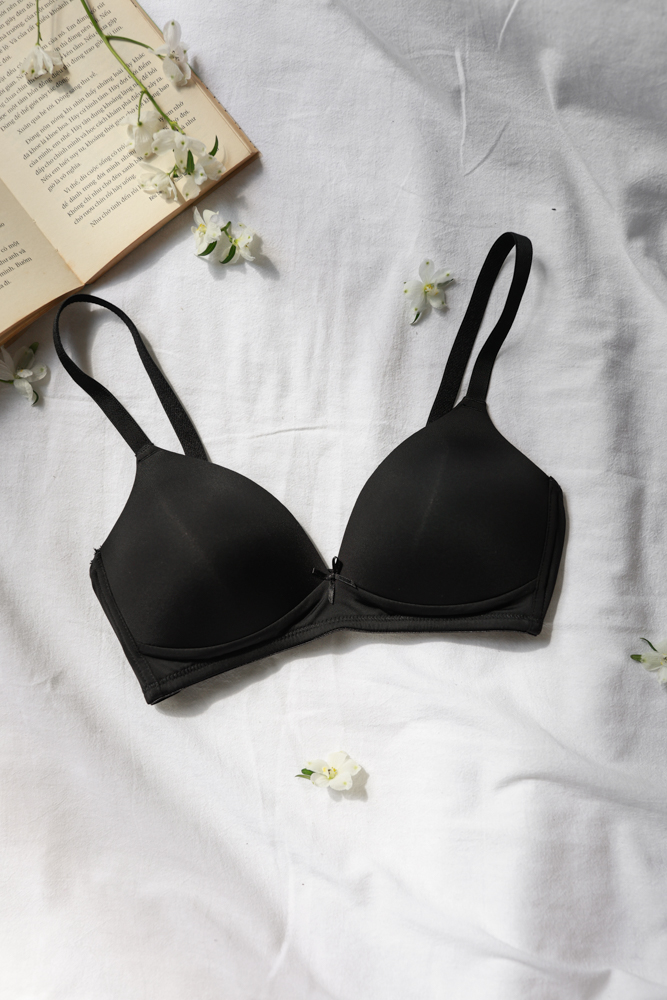 Áo Ngực LOC PREMIUM Basic Thun Lạnh  -  Đen 