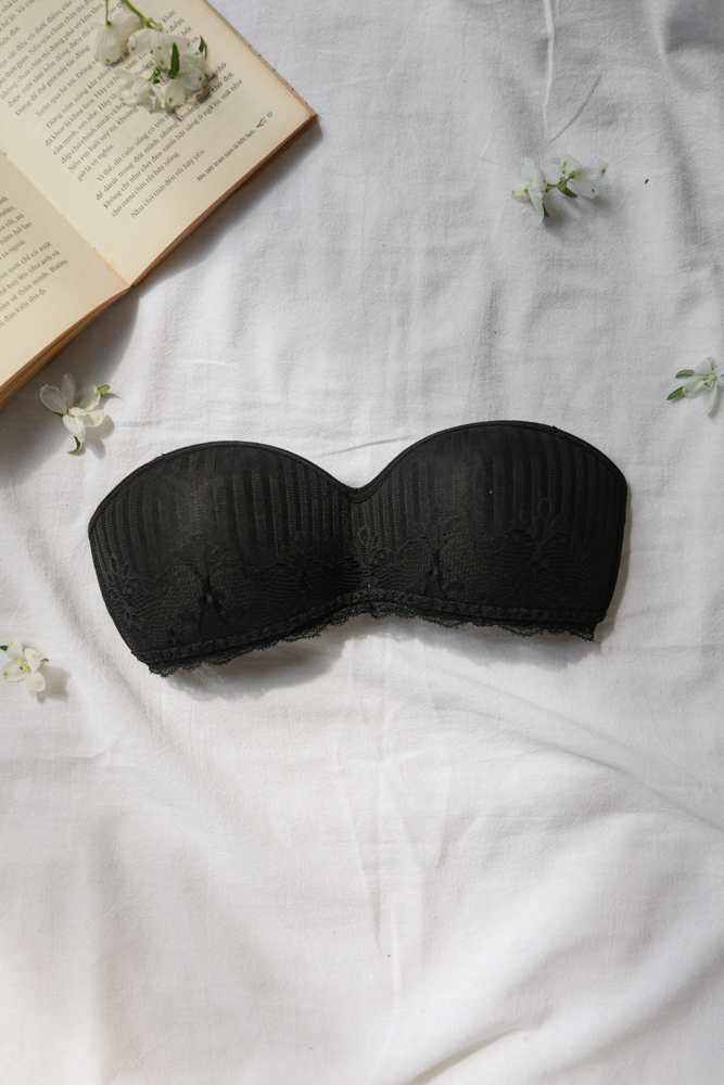 Áo Ngực LOC PREMIUM Quây Ngang Không Gọng Mút Liền  -  Huyền Thạch 