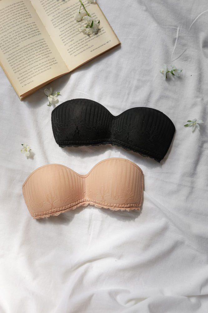 Áo Ngực LOC PREMIUM Quây Ngang Không Gọng Mút Liền - Huyền Thạch