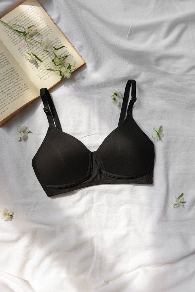 Áo Ngực LOC Không Gọng Cotton Basic  -  Đen 