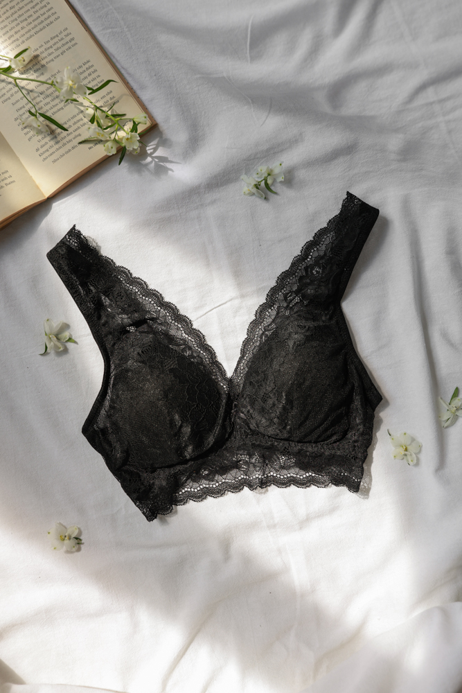 Áo Ngực LOC PREMIUM Cúp Tháp Hoa Lâm  -  Đen 