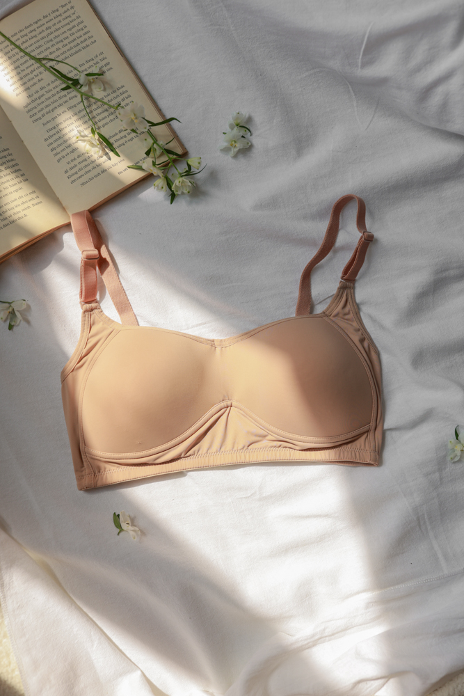 Áo Ngực LOC PREMIUM Bigsize Định Hình Không Gọng Trơn  -  Da 