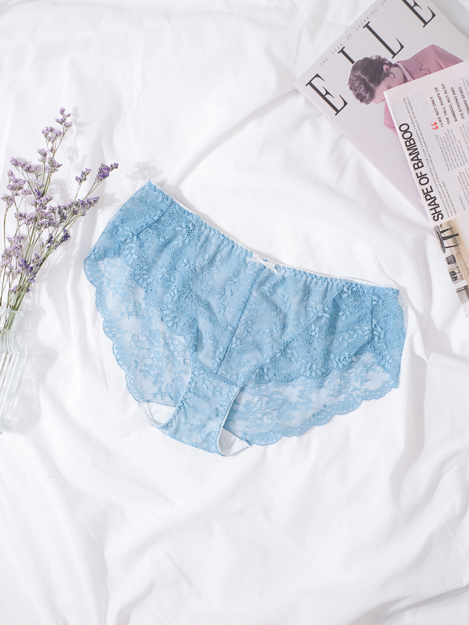 Quần Lót Lưng Vừa Tam Giác - Xanh Ngọc Ý
