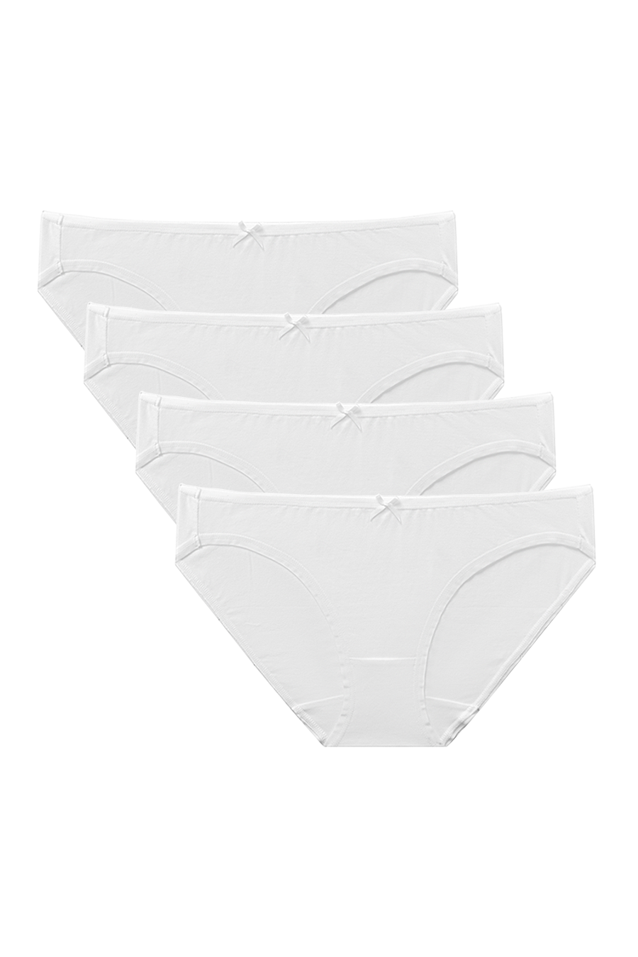 Combo 4 Quần Lót Cotton Trơn  -  Trắng 