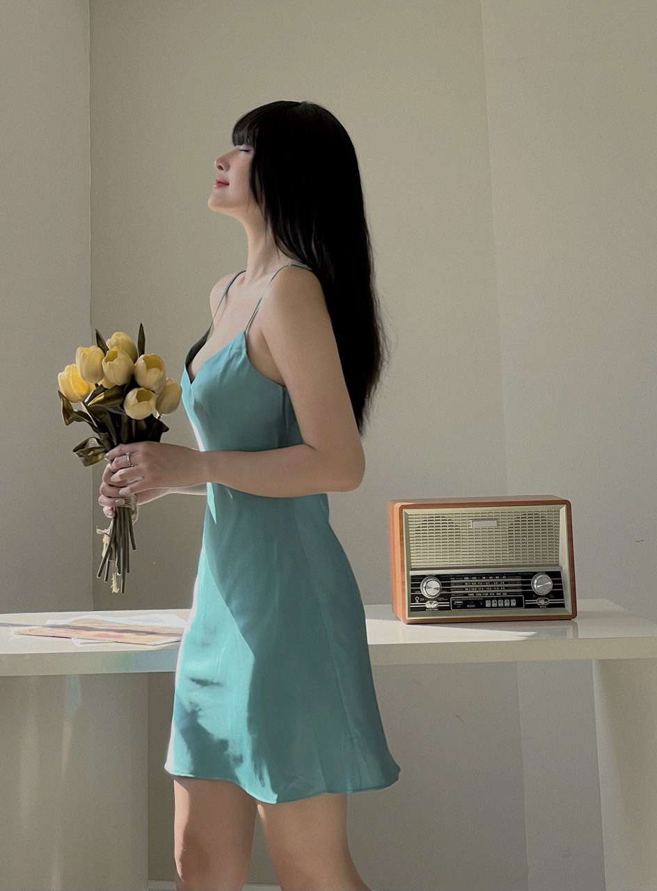 Váy Ngủ Gia Vân - Xanh