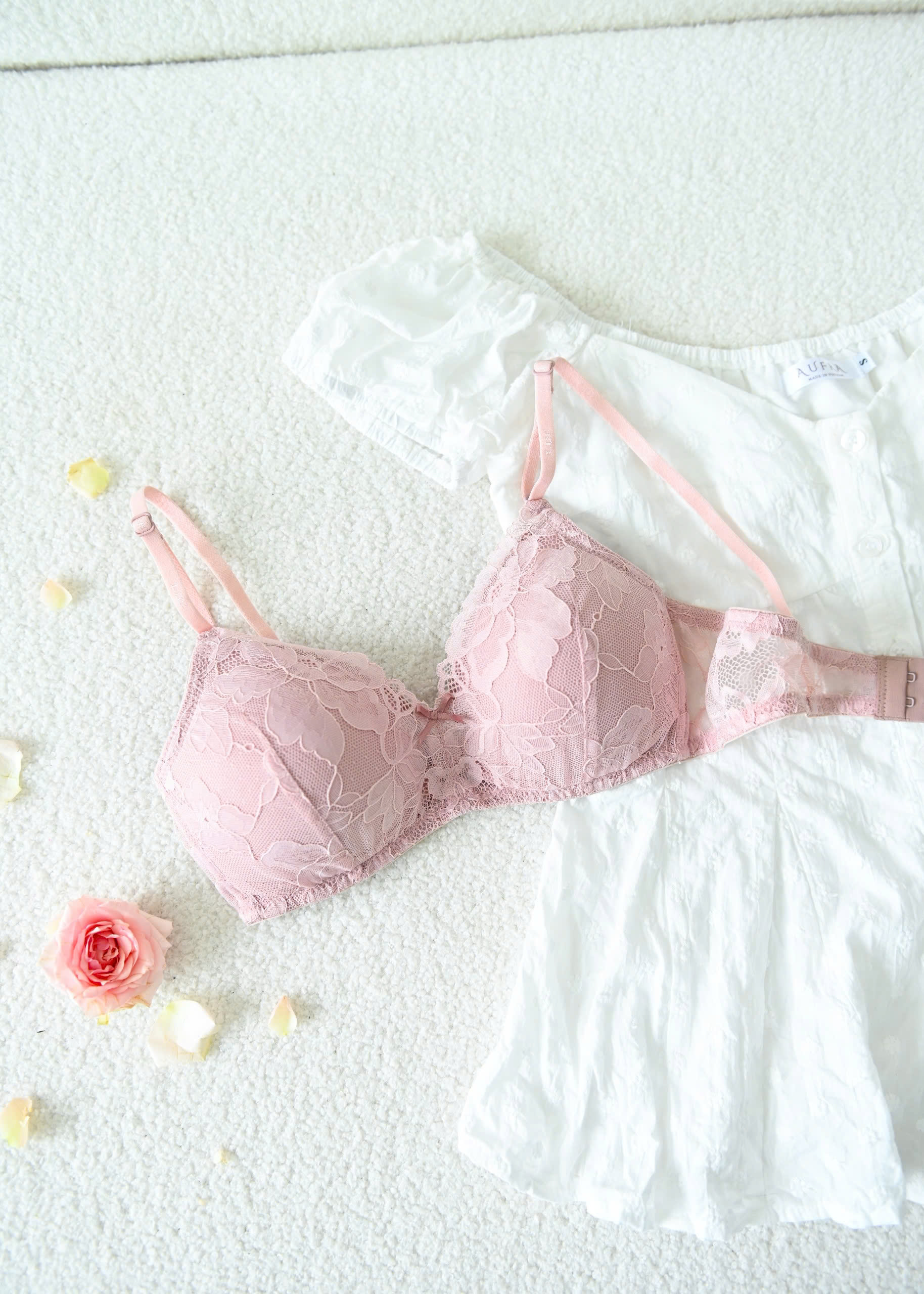Áo Ngực LOC Basic Tròn Mút Liền  -  Hồng Sa 