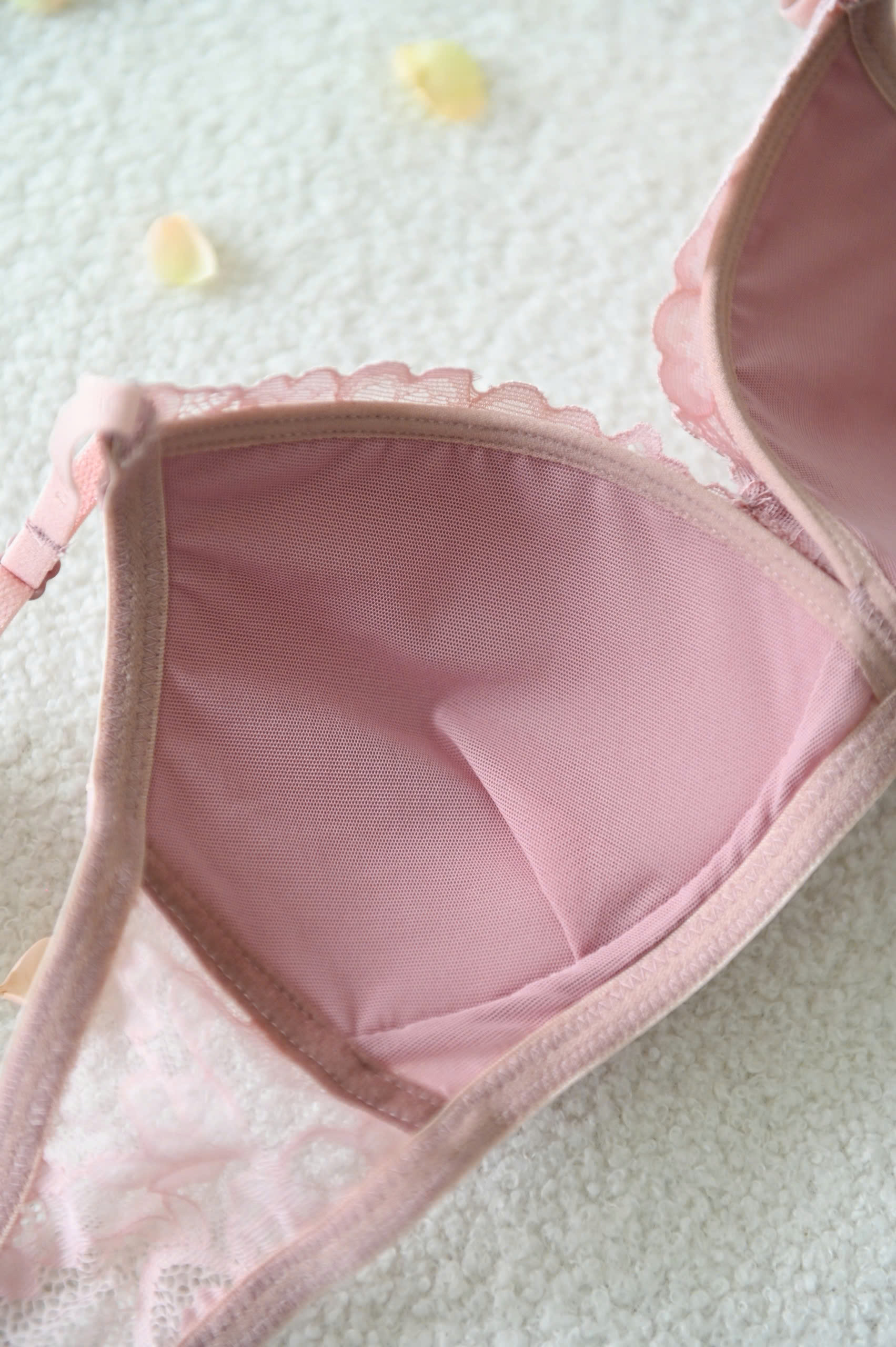 Áo Ngực LOC Basic Tròn Mút Liền - Hồng Sa