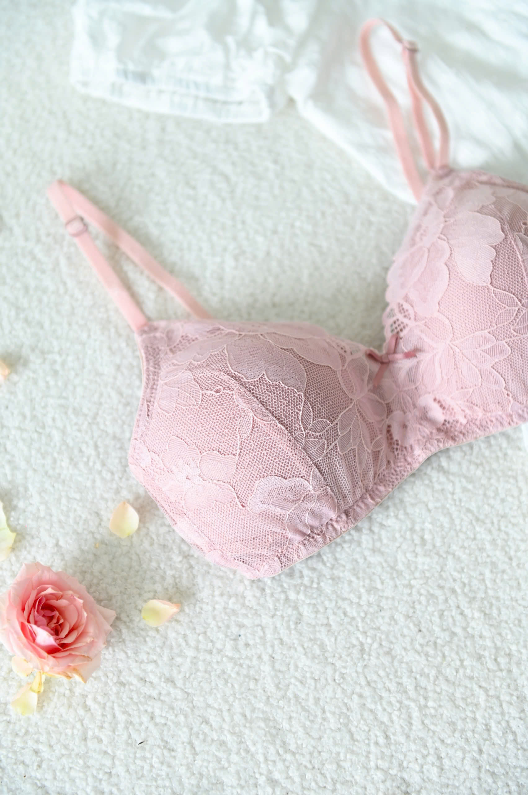 Áo Ngực LOC Basic Tròn Mút Liền - Hồng Sa