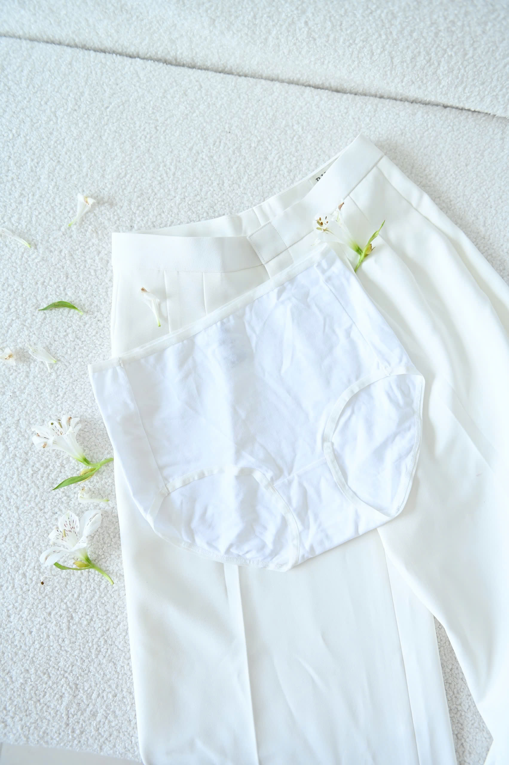 Quần Lót Nữ LOC Lưng Cao Cotton L03  -  Trắng 