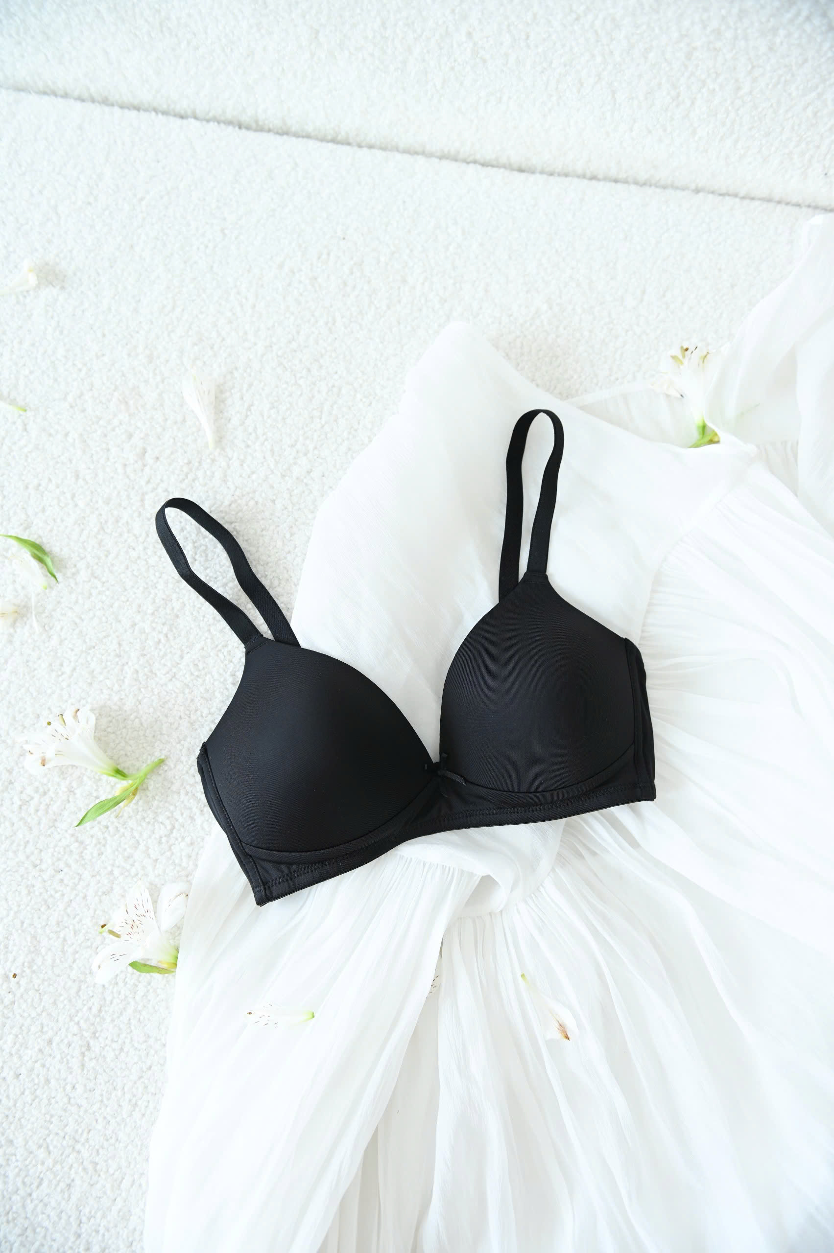 Áo Ngực LOC PREMIUM Basic Thun Lạnh  -  Đen 