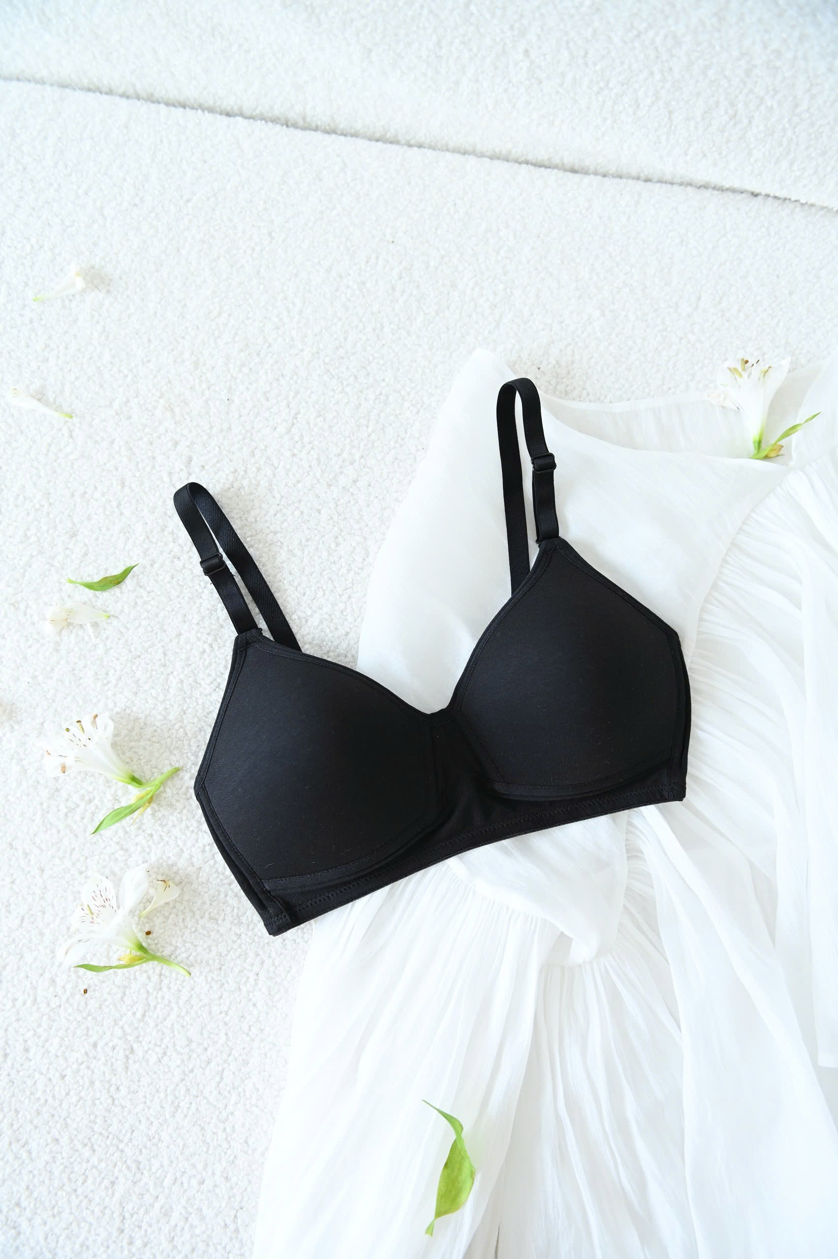 Áo Ngực LOC Không Gọng Cotton Basic  -  Đen 