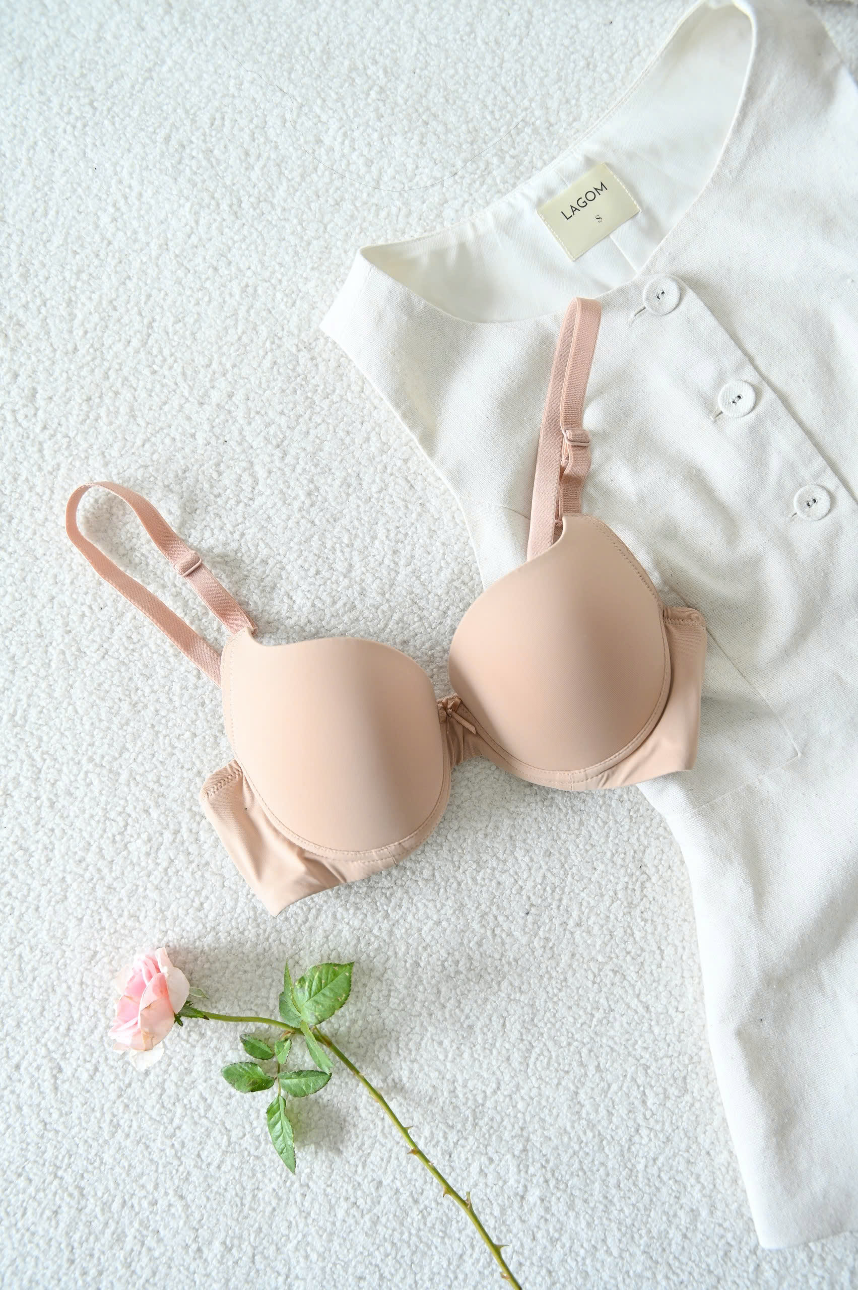 Áo Ngực LOC Không Gọng Mút Liền Nâng 3P  -  Da 
